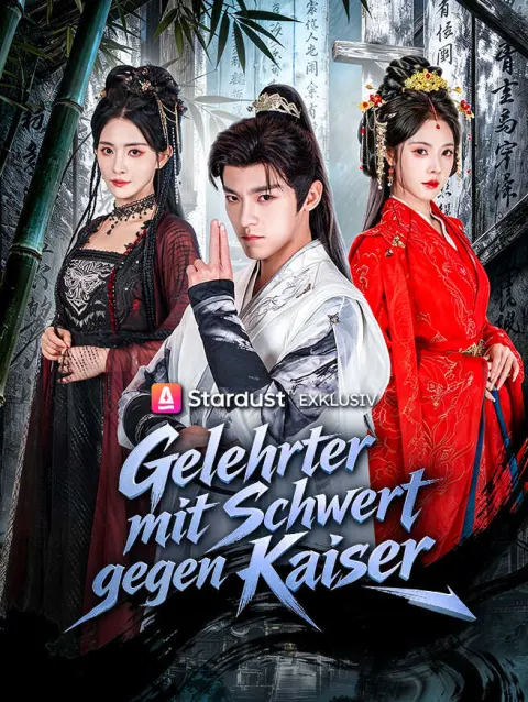 Gelehrter mit Schwert gegen Kaiser poster