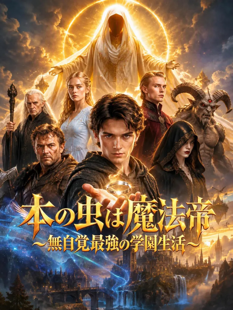 本の虫は魔法帝~無自覚最強の学園生活~ poster