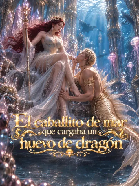 El caballito de mar que cargaba un huevo de dragón poster