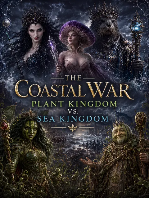 The Coastal War: Plant Kingdom VS. Sea Kingdom poster